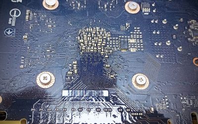 Liquid Damage on Desktop PC Graphics Cards